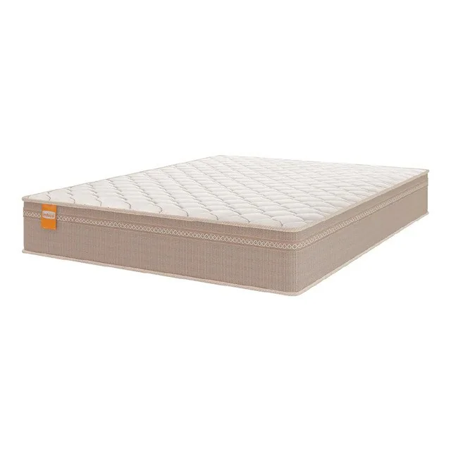 ✨ Colchão Casal Molas Qatar 138x188x22cm Bege/branco Inducol Cor Bege