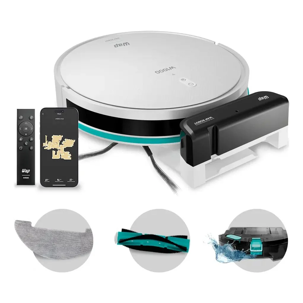 ✨ Robô Aspirador Com Mapeamento Wap Robot W1000 Alexa Google
