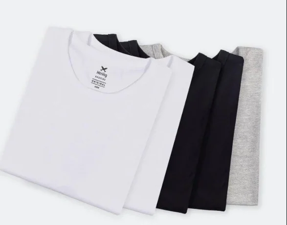✨Kit 5 Camisetas Hering Basica Masculina Algodão Original