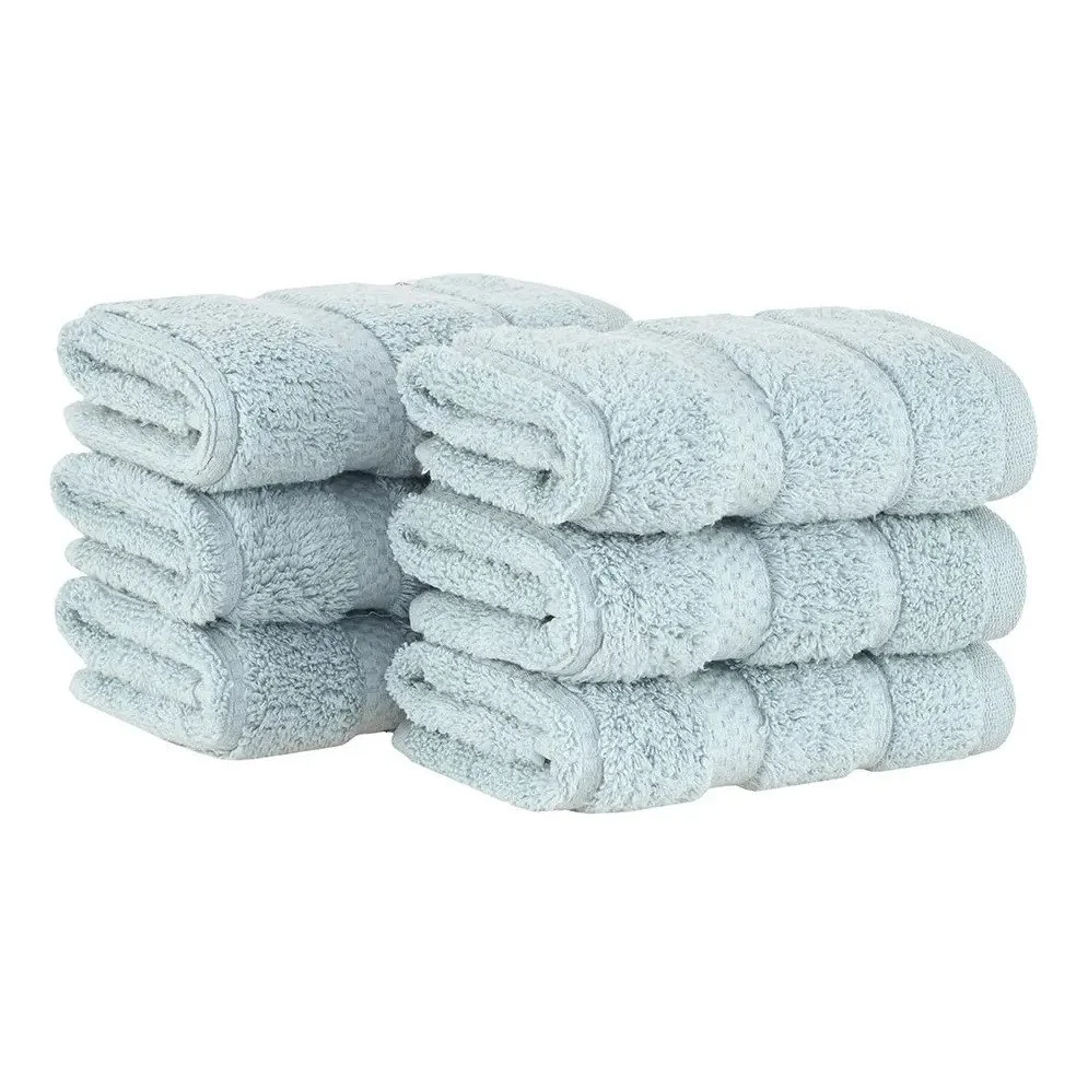 ✨ Kit 6 Peças Toalha Lavabo Buddemeyer Vision Dual Air Cor Azul Glacial