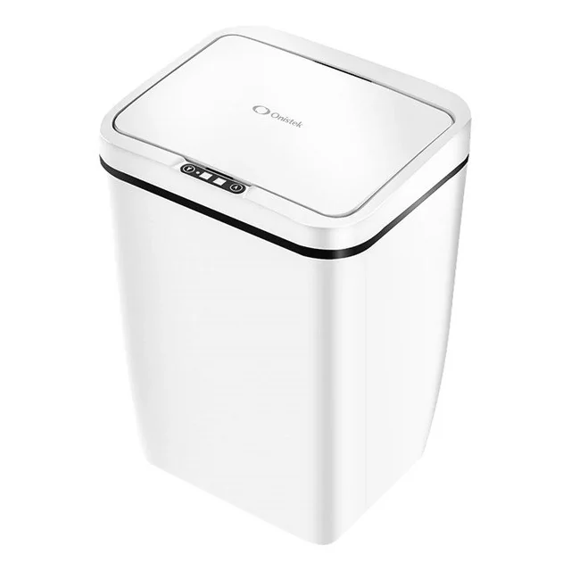 ✨Lixeira Inteligente 16 Litros Pilhas Com Sensor Automátic Branco