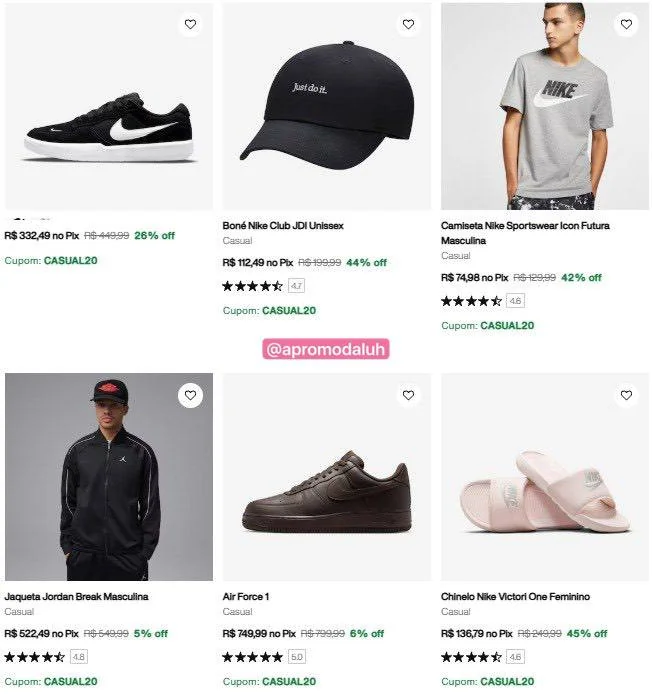 Nike - casual20 - Produtos Exclusivos