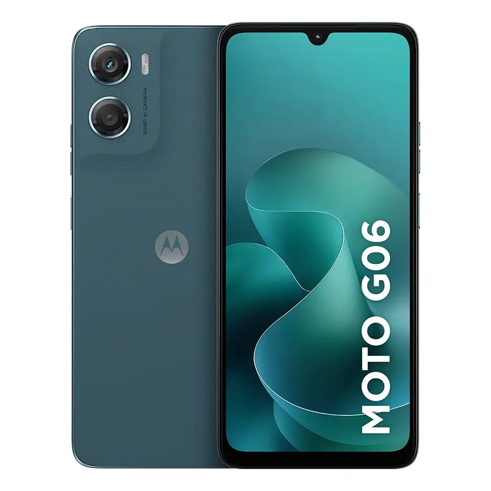 ✨ Smartphone Motorola Moto G06 - 128gb 4gb Ram + 8gb Ram Boost E Camera 50mp Com Ai Bateria De 5200 Mah Tela 6.9 - Azul Marinho