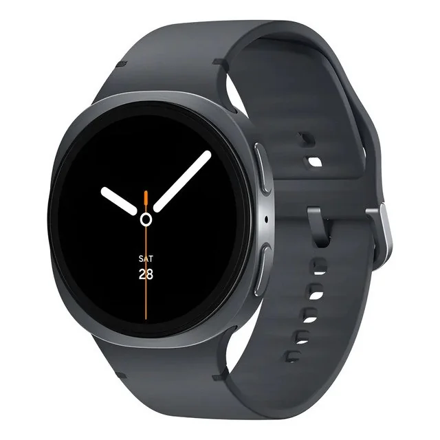 ✨ Samsung Galaxy Watch8 Smartwatch 40mm Bt, Galaxy Ai Caixa Grafite Pulseira Grafite Bisel Prateado Desenho Da Pulseira Milanês
