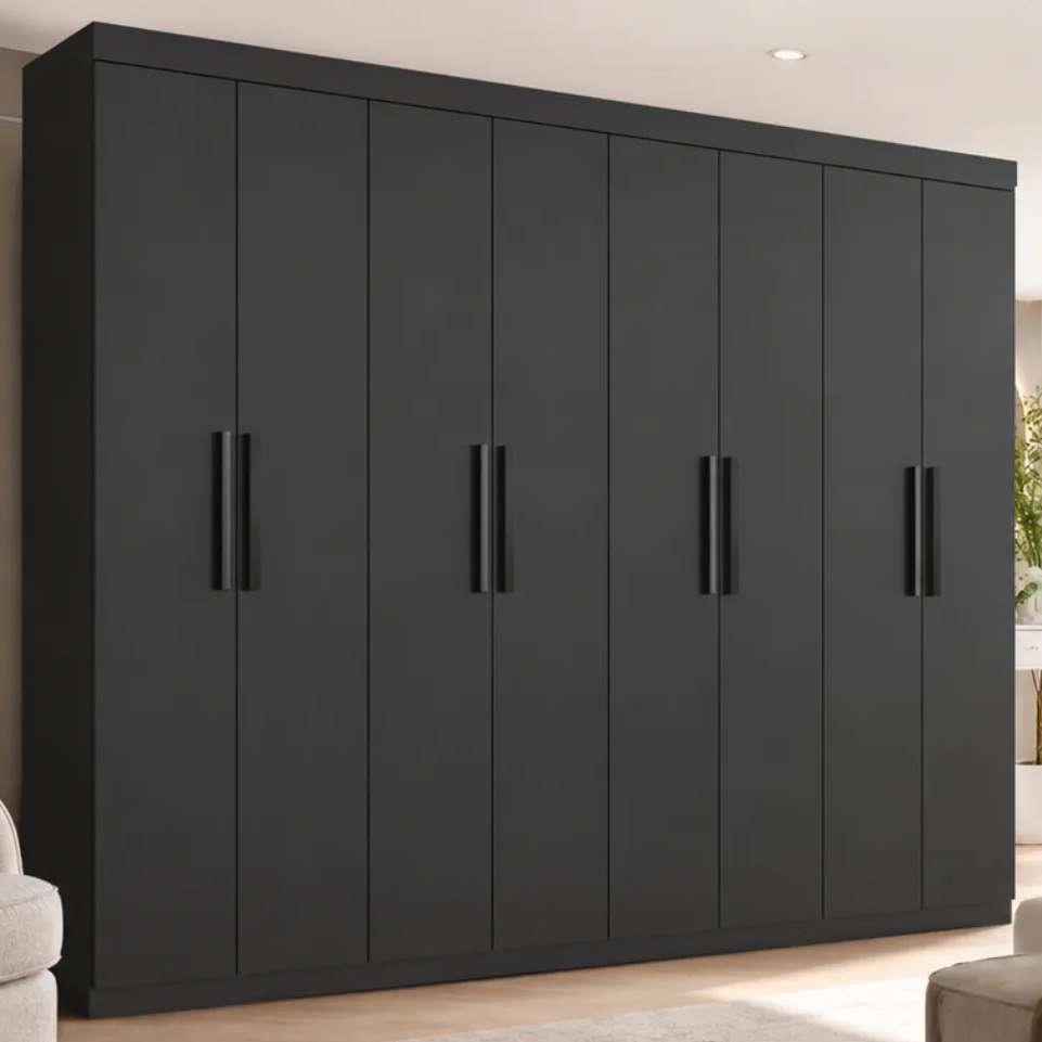 ✨ Guarda Roupa Casal Lisboa 8 Portas 4 Gavetas