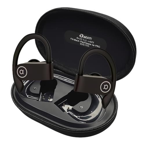 ✨ Fone de Ouvido Bluetooth 5.4, IPX5 à Prova D'Água, 45h de Bateria, Com Microfone Embutido. Design Esportivo Ergonômico Ideal Para Esportes Corridas At...
