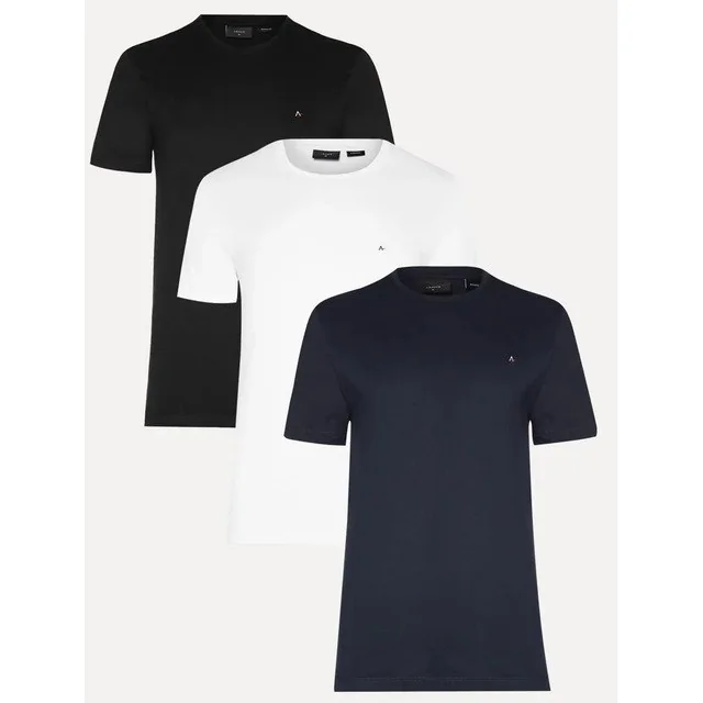 ✨Kit Camisetas Aramis Preta/branca/azul Marinho - Original