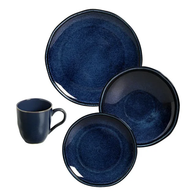 ✨Aparelho De Jantar 16 Peças Daily Valência - Porto Brasil Azul-escuro