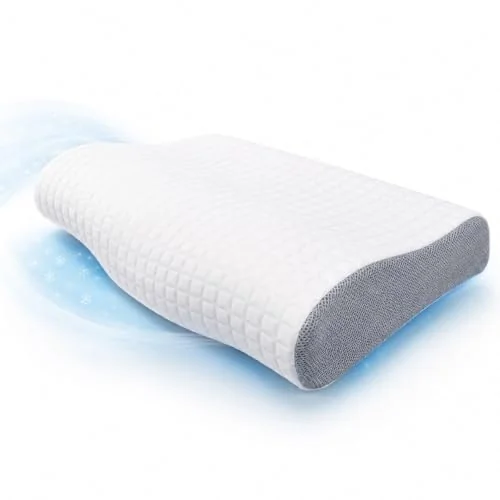 ✨ Travesseiro Ortopédico Cervical ICE Viscoelástico Premium, Suporte Ergonômico, Super Refrescante, Antialérgico, 50x70cm
