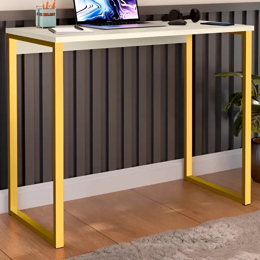 ✨ Escrivaninha Industrial Mesa Estudo Aparador Office Aço Mdf