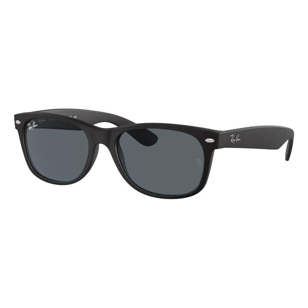 ✨ Óculos De Sol Masc/femi Rb2132 Armação Quadrada Ray Ban Cor Rubber black Armação Rubber black Haste Rubber black Lente Blue Desenho Cor sólida