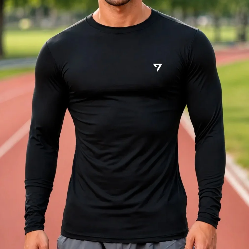 ✨ Camisa Térmica Masculina Segunda Pele Proteção Solar Uv50-