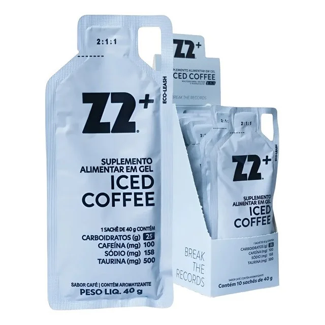 ✨ Energy Gel Z2+ Iced Coffee Box 10 Unidades Iced Coffee