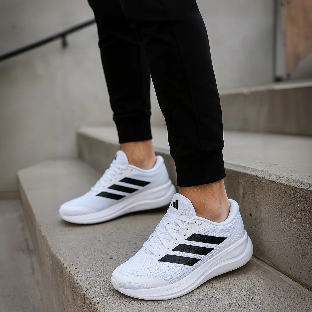 ✨ Tênis De Corrida Masculino Runfalcon 6 Cloudfoam adidas Branco Lisa 38 Br