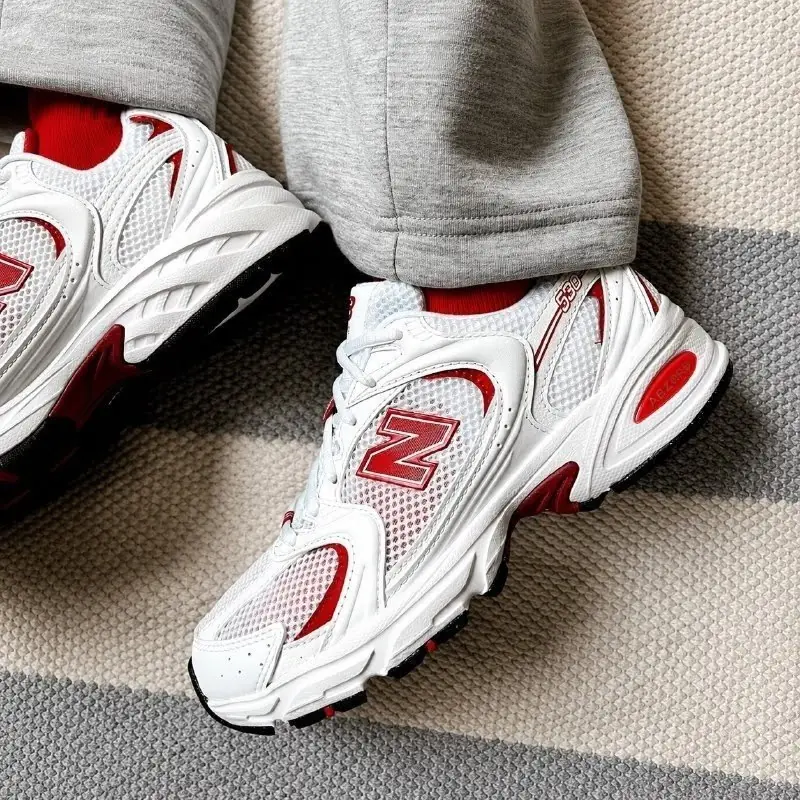 ✨Tenis new balance unissex 530 branco+vermelho