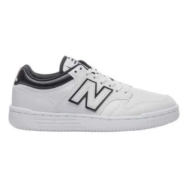 ✨Tênis Casual Masculino 480 Low New Balance Branco/preto Lisa 40 Br
