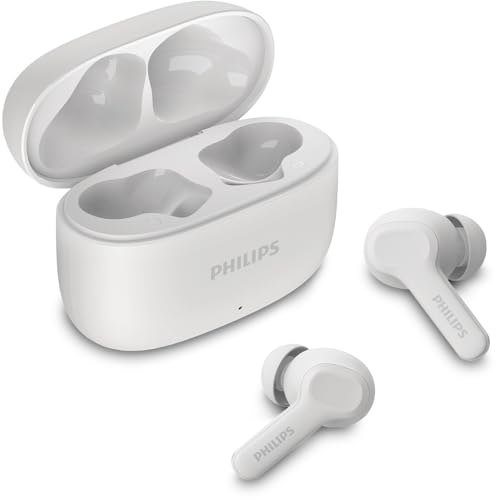✨ PHILIPS, Fone de Ouvido Sem Fio TWS, TAT1109WT/00, Bluetooth, Com Microfone, Até 24 horas de bateria, Branco
