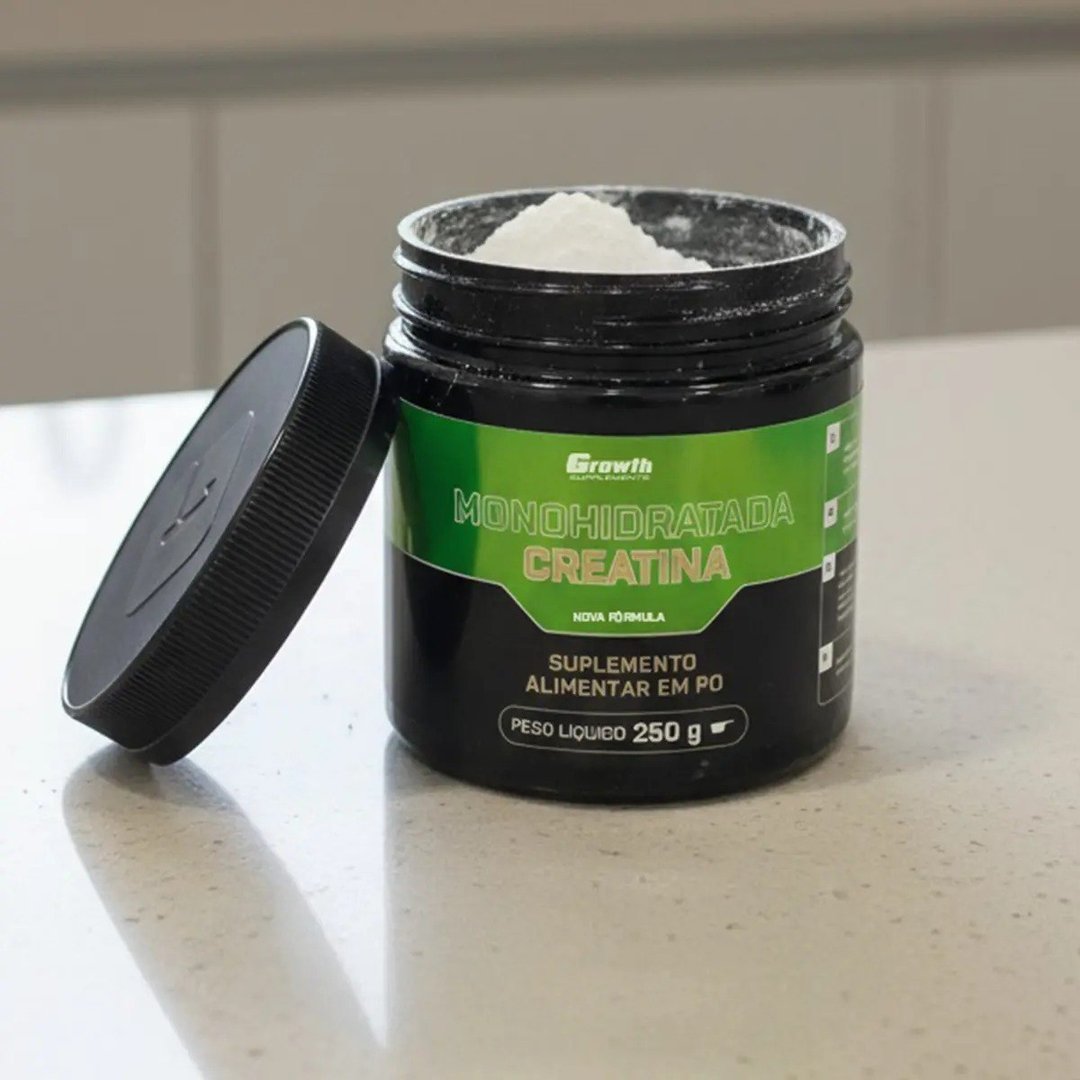 ✨ Creatina Monohidratada 250g Growth Supplements - Sem sabor em Pó