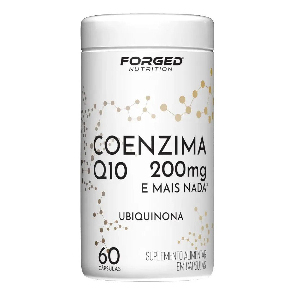 ✨ Coenzima Q10 200mg Pura Alta Concentração 60 Cápsulas - Forged Nutrition