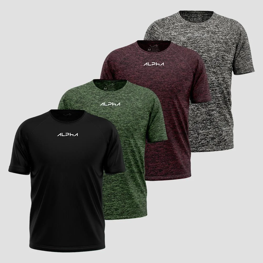 ✨Kit 4 Camisetas New Fluid Dry Alpha  Masculina
