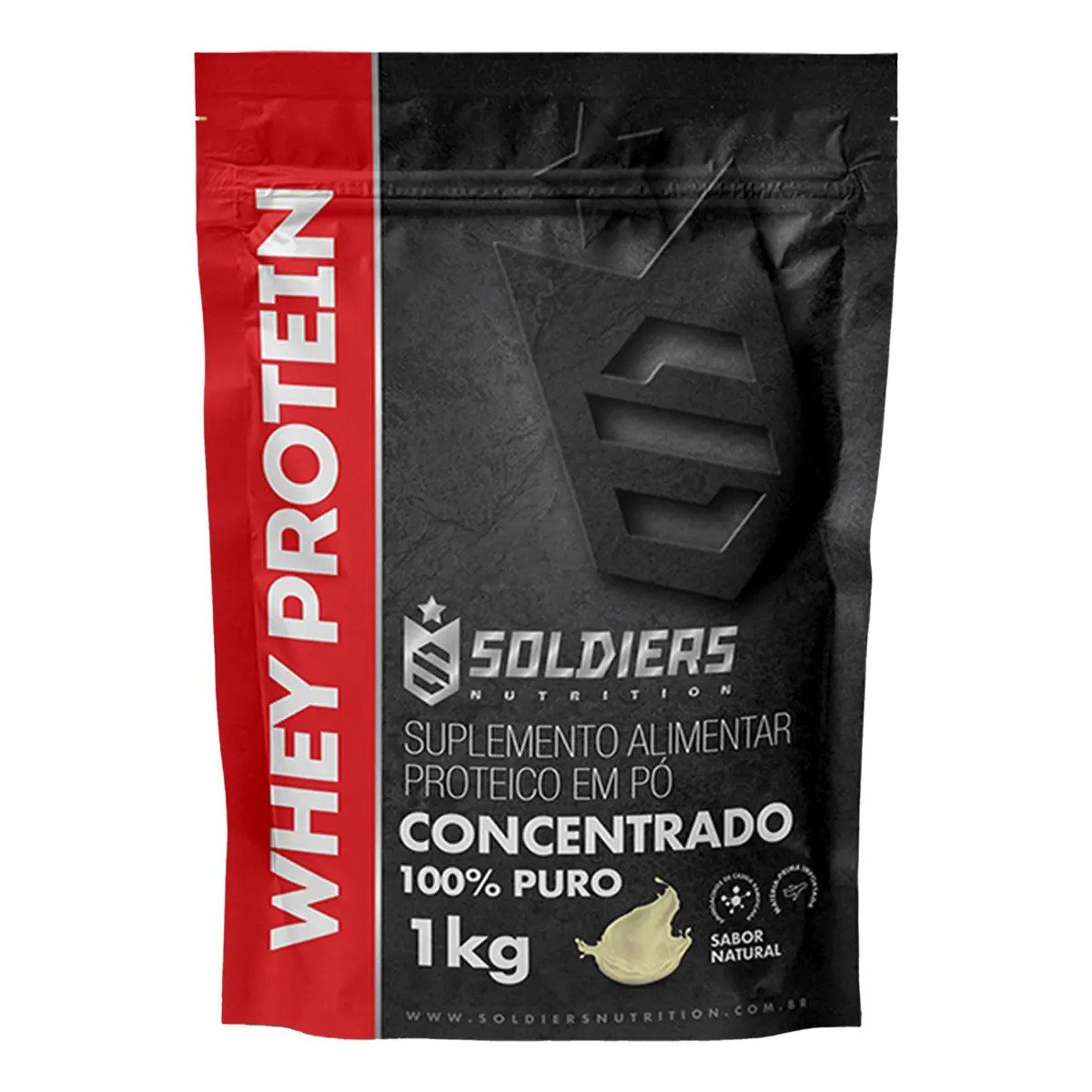 ✨ Whey Protein Concentrado 1Kg Sabor Natural 100% Puro Importado On / Optimum - Soldiers Nutrition