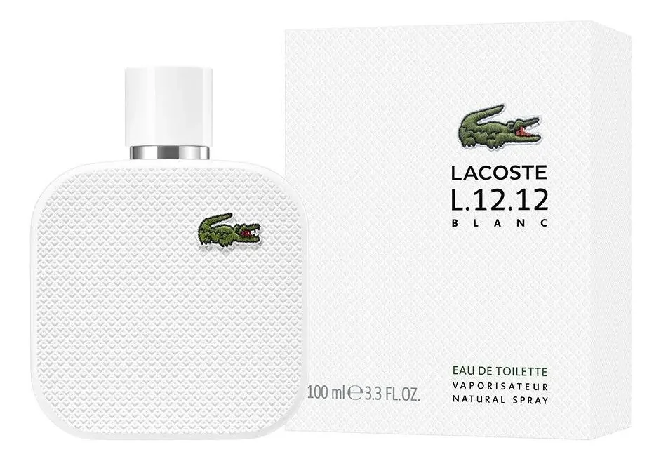 ✨Lacoste L.12.12 Blanc Eau De Toilette Perfume Masculino 100ml