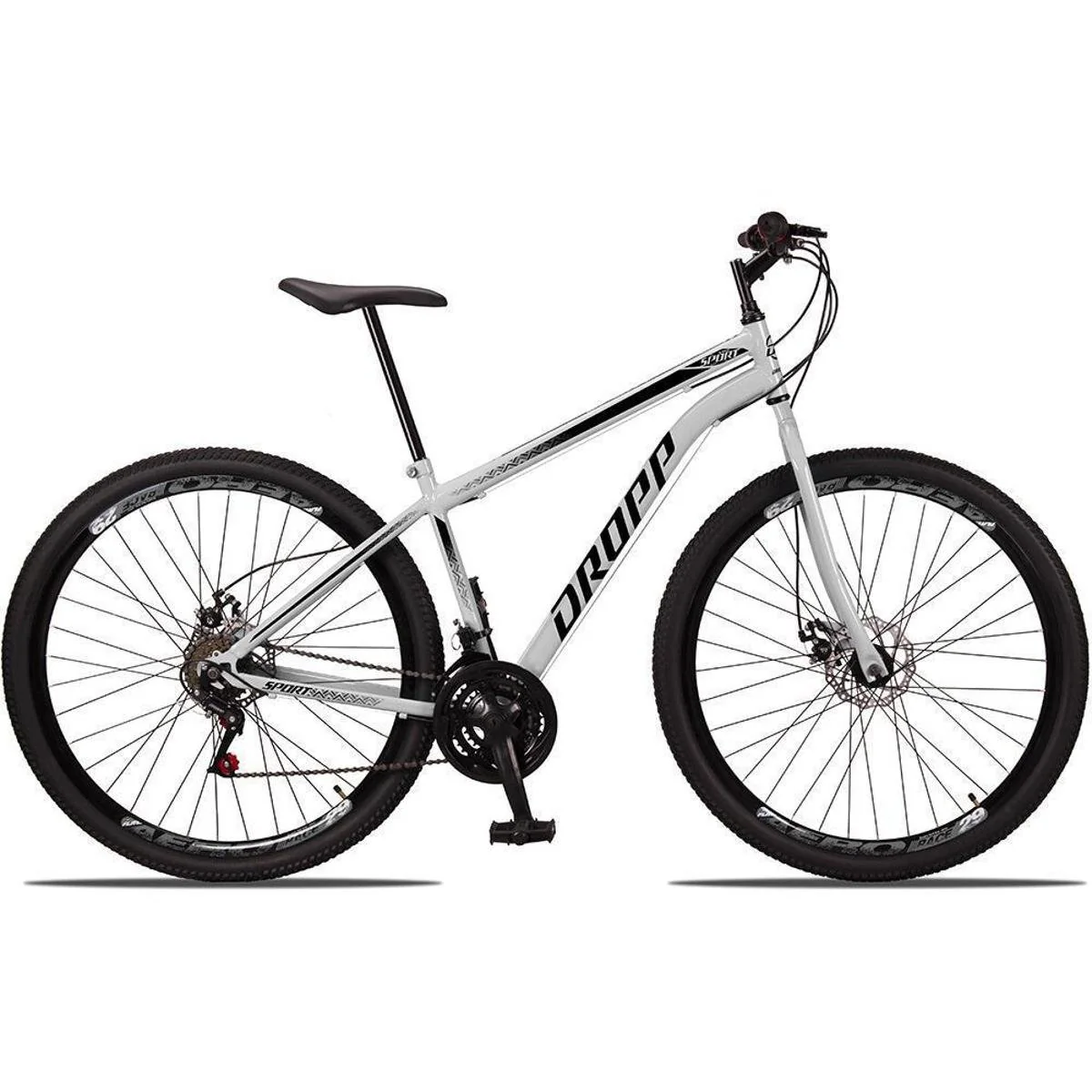 ✨Bicicleta Aro 29 Dropp Sport Aero Aço Carbono 21 Vel Marchas Freio a Disco