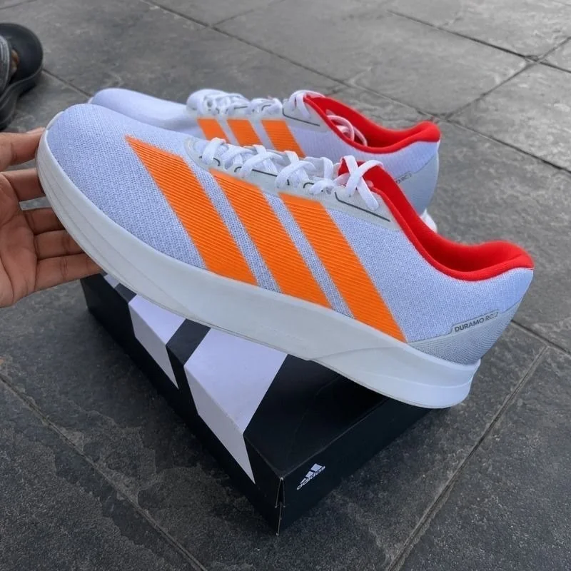 ✨tenis adidas duramo rc 2 masculino bege+laranja