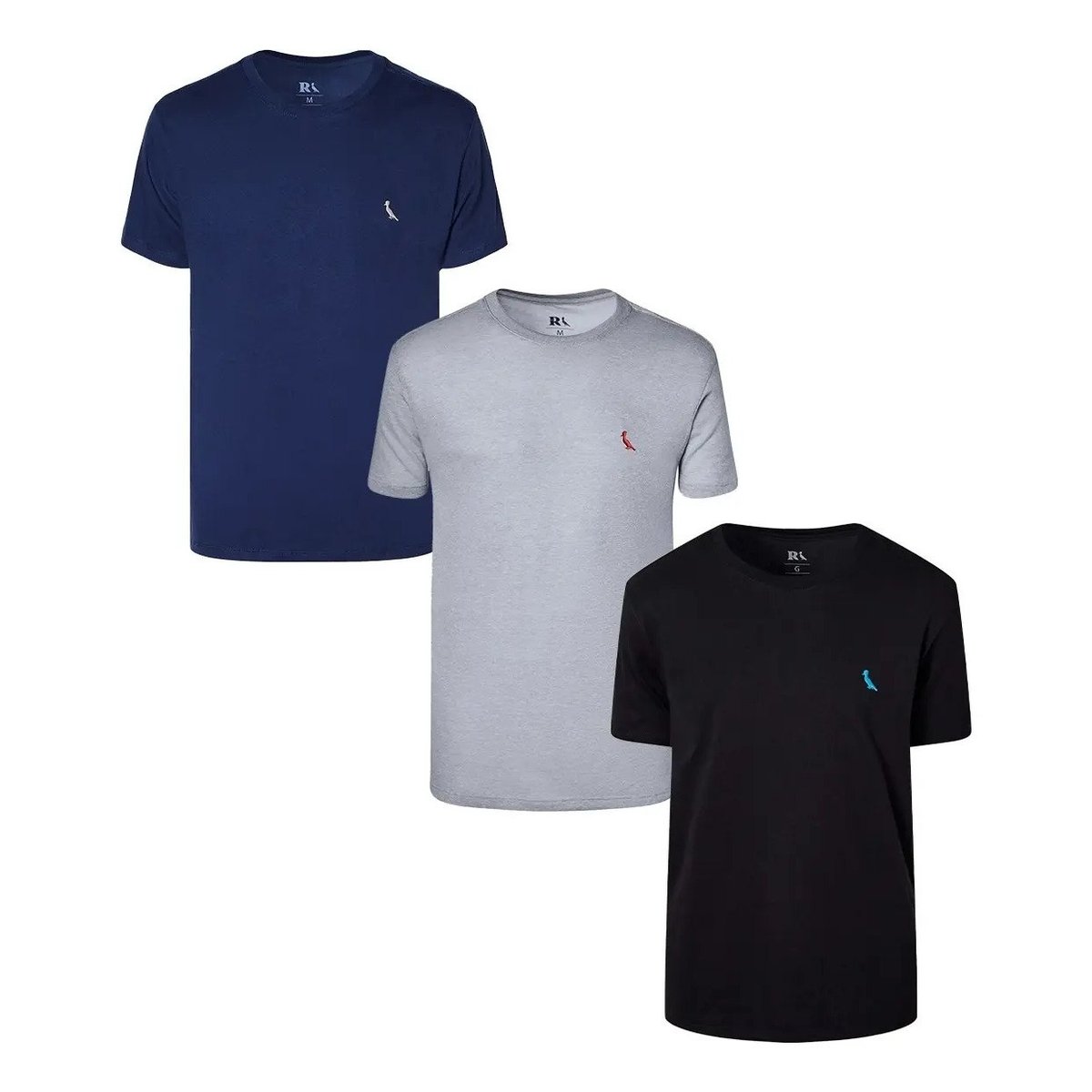 ✨ Kit 3 Camisetas Bordadas Céu Reserva
