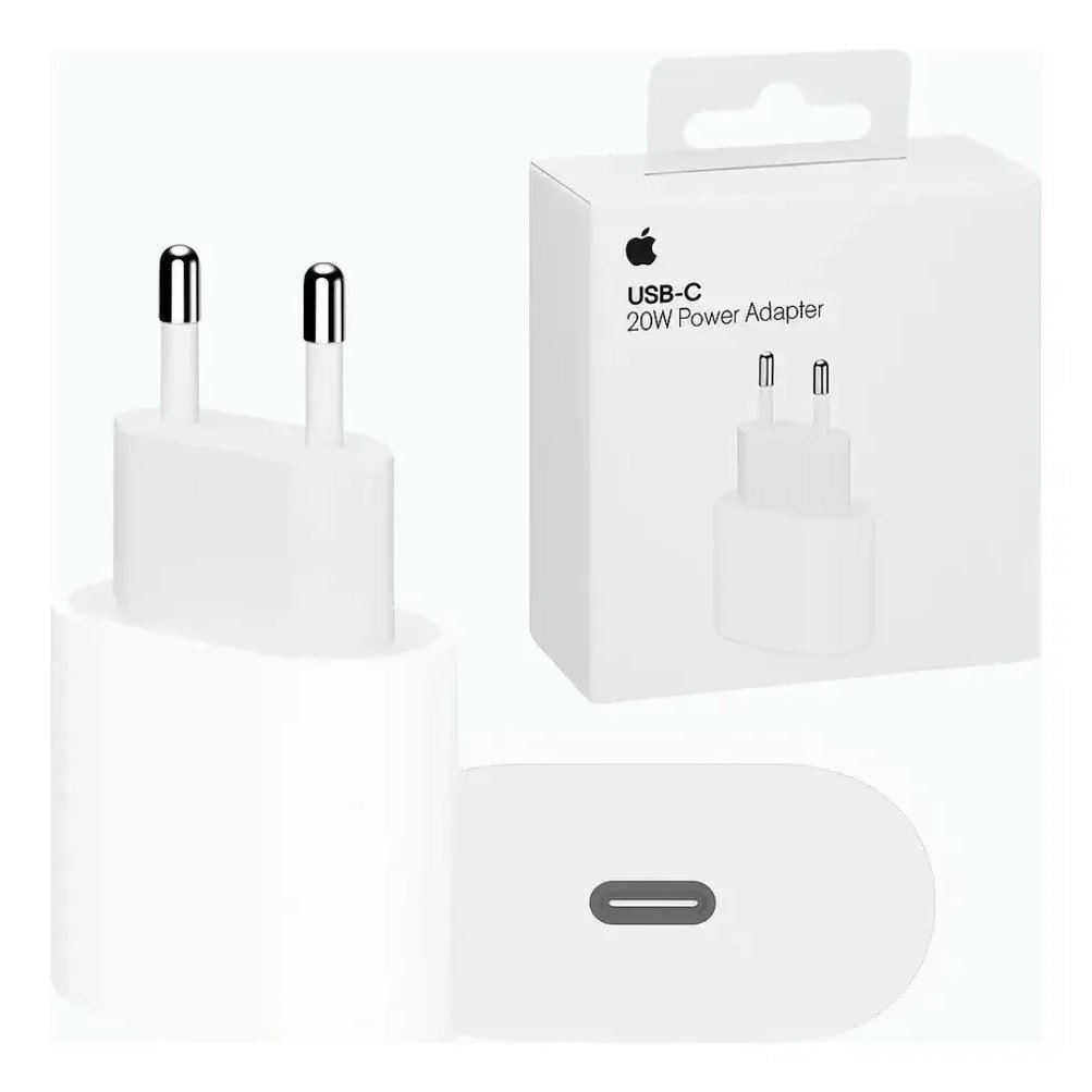 ✨ Carregador Fonte USB-C 20w para iPhone Apple Tipo-C Turbo Adaptador - Distribuidor Autorizado
