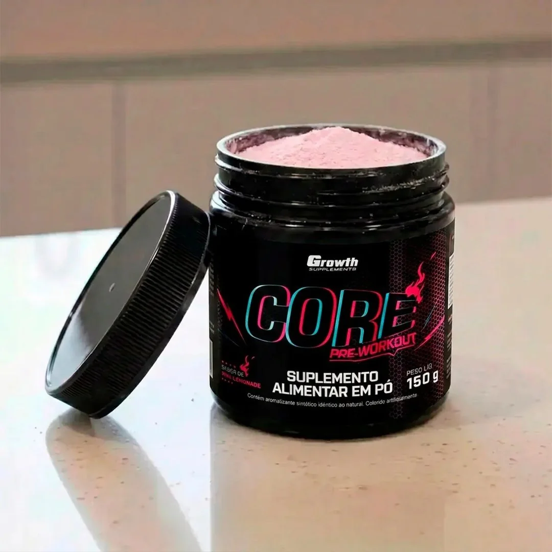 ✨ Pré Treino Core 150g Growth Supplements Pink Lemonade