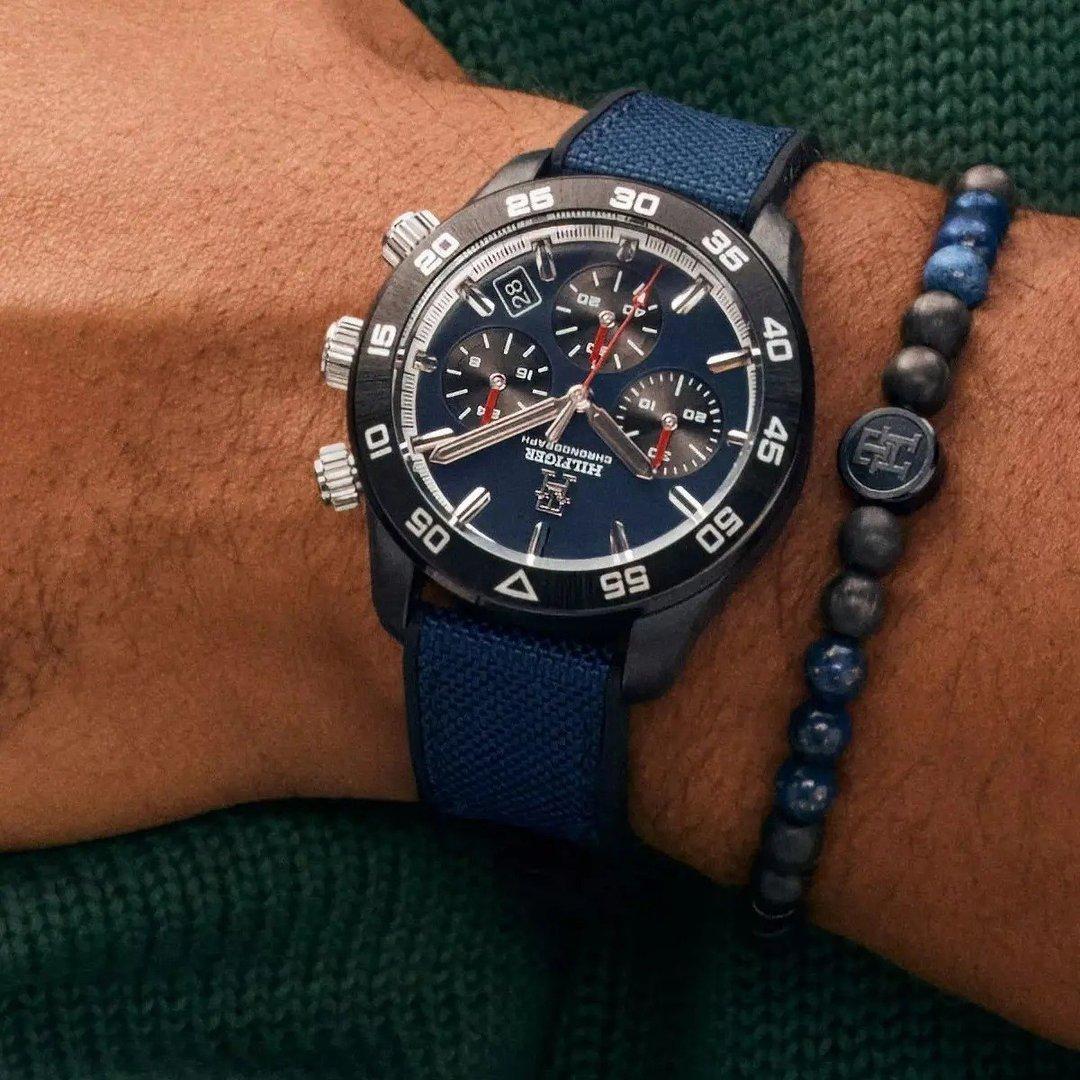 ✨ Relógio Tommy Hilfiger Chronograph Th85 Carbon 1792183 Vg