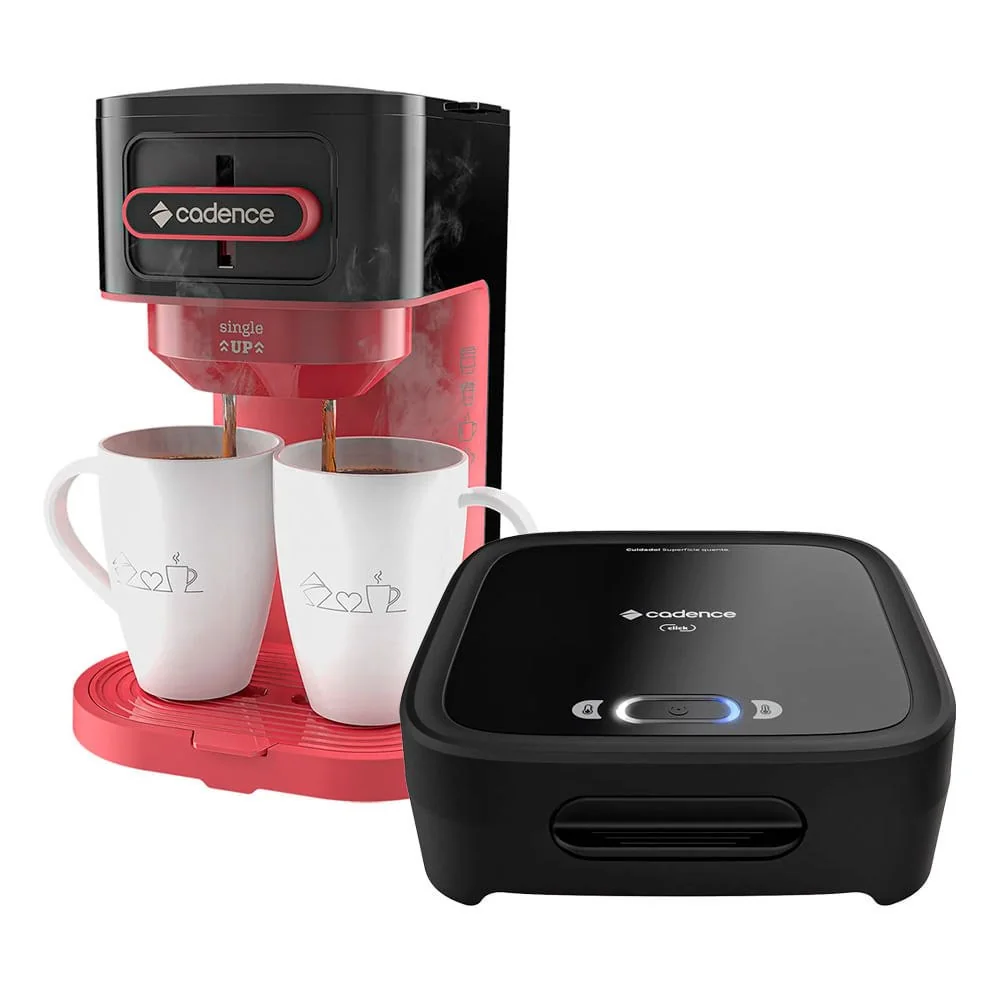 ✨Kit Click Cadence - Sanduicheira e Cafeteira Single Up