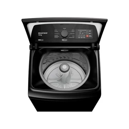 ✨ Lavadora de Roupas Brastemp 16kg Cesto Inox 4 Programas de Lavagem Cinza BWF16A9