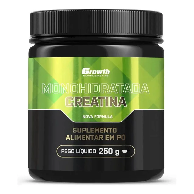 ✨ Creatina Monohidratada 250g Growth Supplements - Sem sabor em Pó