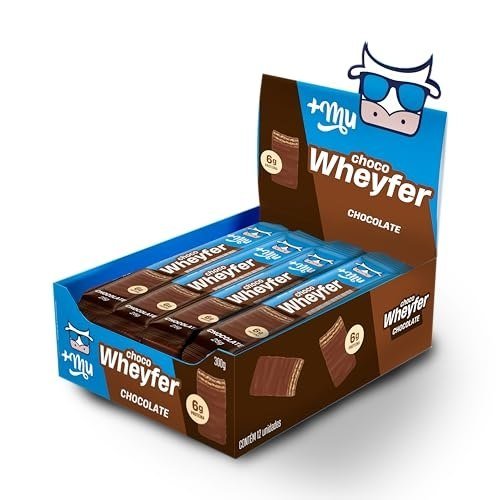 ✨ +Mu Chocowheyfer Proteico Sabor Chocolate - Display com 12 unidades - 300g