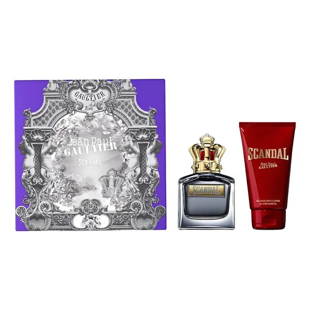 ✨ Coffret Jean Paul Gaultier Scandal Pour Homme Eau De Toilette Perfume Masculino 50ml + Sg 75ml
