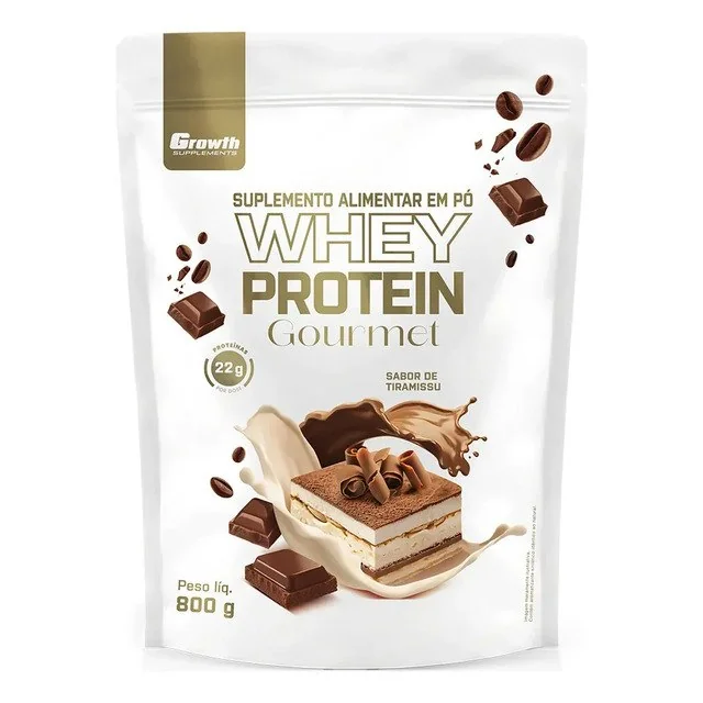 ✨ Whey Protein Gourmet 800g Growth Supplements - Tiramisu