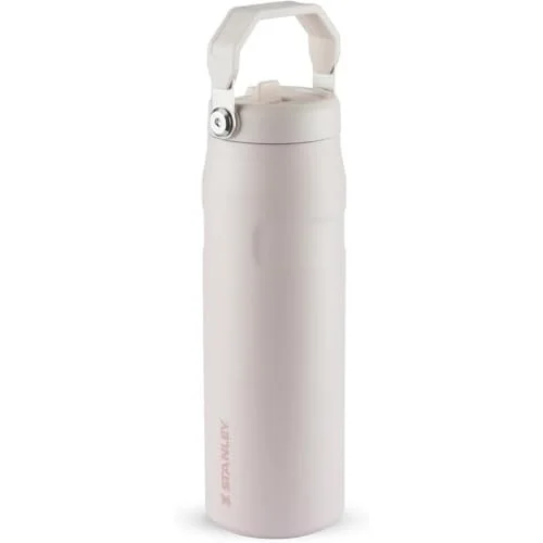 ✨ Stanley Garrafa Térmica Aerolight Iceflow Flip Straw Rose Quartz | 710 ML