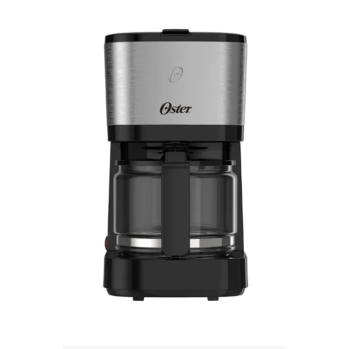 ✨Cafeteira Elétrica Oster Compacta Inox OCAF300 19 Xicaras Filtro Permanente Jarra Vidro 600w