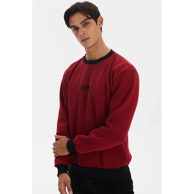 ✨ Moletom Gola Careca Casual Polo Wear Vermelho Médio M Vermelho Médio