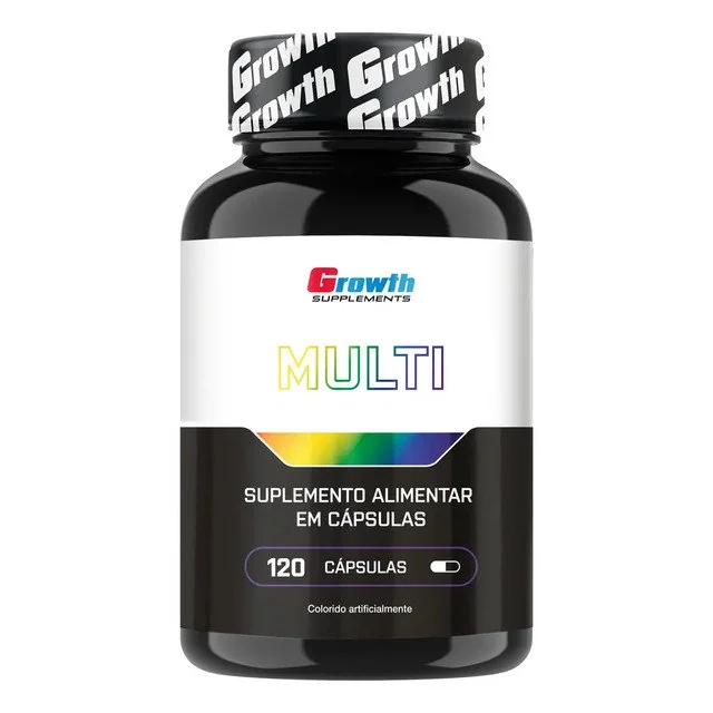 ✨ Multivitamínico 120 Cáps. Growth Supplements - Sabor Neutro (nova Fórmula)