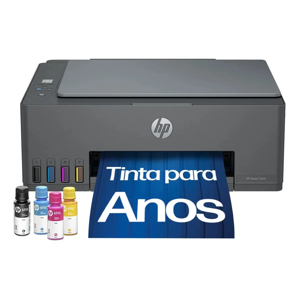✨ Impressora Multifuncional Hp Tank 589 Color Wifi Usb -bivolt Cinza-escuro