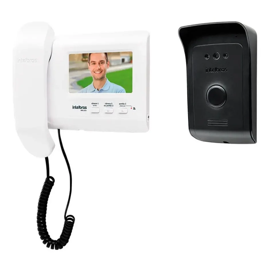 ✨ Video Porteiro Ivr 1010 Branco E Preto Intelbras 110V/220V