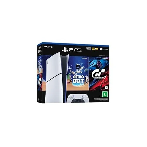 ✨ PlayStation®5 Slim Digital 825GB – Pacote ASTRO BOT e Gran Turismo 7