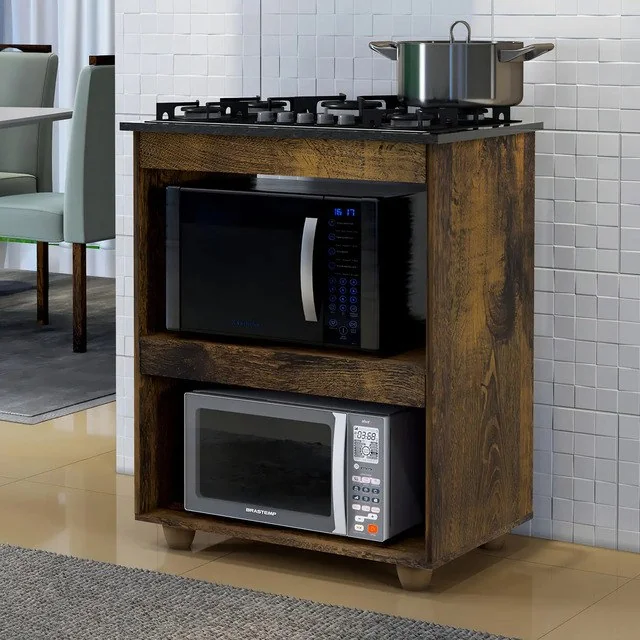 ✨Balcão De Cozinha Turim 5 Bocas Kaiki Ypê Com Recorte Para Cooktop