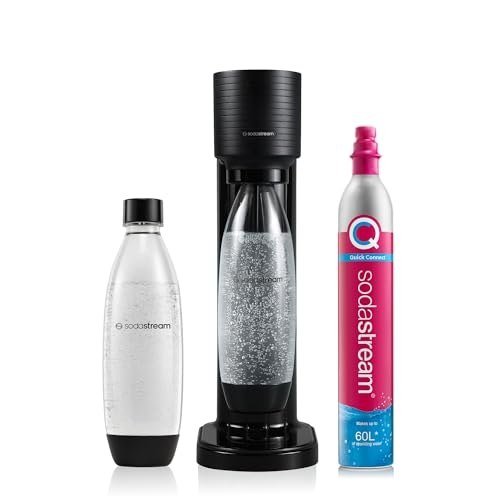 ✨ Máquina de Água com Gás Gaia Preta SodaStream com Cilindro