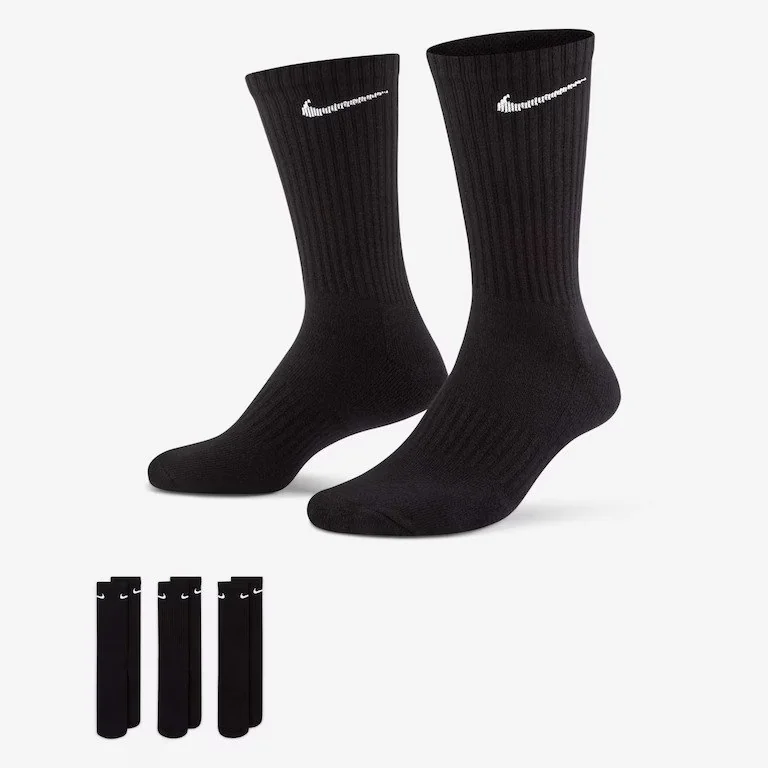 ✨Meia Nike Everyday Cushioned (3 Pares) Unissex