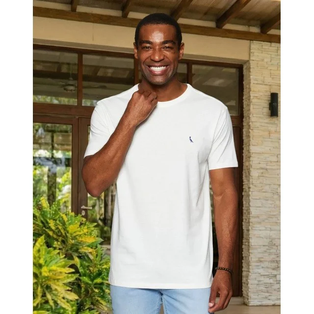 ✨ Camiseta Careca Reserva Masculina Off White Liso G Lisa