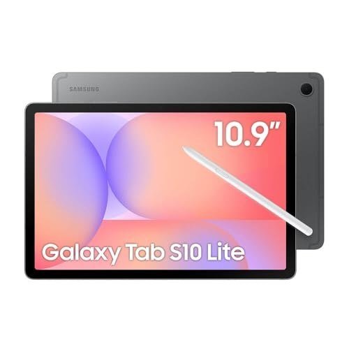 ✨ Samsung Tablet Galaxy Tab S10 Lite 5G, 256GB, 8GB RAM, Tela 10.9", S Pen e Capa Smartbook Cover Inclusas